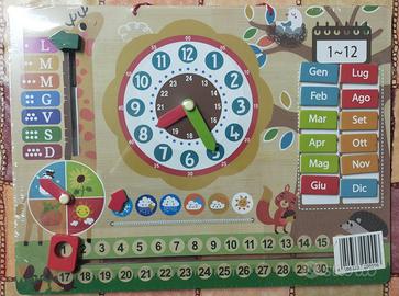 Calendario in legno per bambini