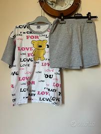 Pigiama corto con orsetto