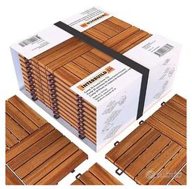 pavimento  per esterno ad incastro in TEAK  nuovo