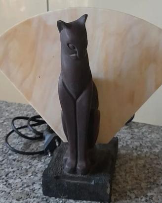 Lampada retrò gatto Art Déco