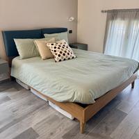 Letto Oggiono Orimento testiera Tessile