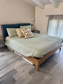 Letto Oggiono Orimento testiera Tessile