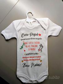 Body tutina neonato stampa per futuro papà 