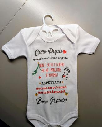 Body tutina neonato stampa per futuro papà 