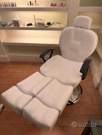 Poltrona idraulica girevole per estetica