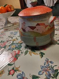 Portabiscotti in ceramica