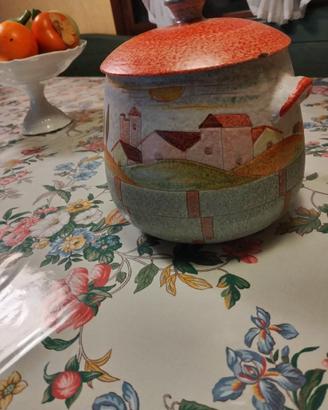 Portabiscotti in ceramica