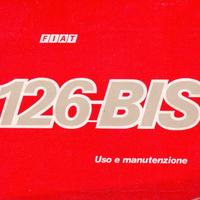 LIBRETTO USO E MANUTENZIONE ORIGINALE FIAT 126 bis
