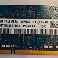 Memoria RAM Notebook 4Gb DDR3L PC3L-12800 (1600mhz