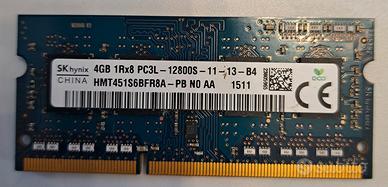 Memoria RAM Notebook 4Gb DDR3L PC3L-12800 (1600mhz