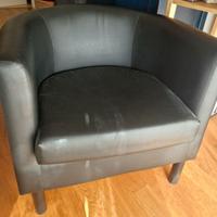 Poltrona Ikea Solsta Olapp nera