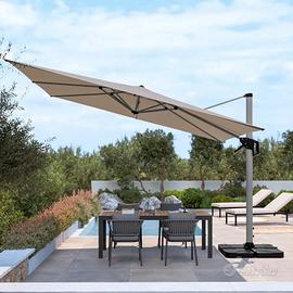 Ombrellone da giardino 4x4 m  – Palo Laterale
