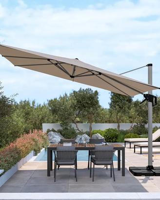Ombrellone da giardino 4x4 m  – Palo Laterale