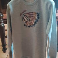 Felpe Abercrombie& Fitch XL con stampa a rilievo 