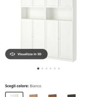 libreria Billy doppia con ante e prolunghe