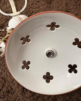 Lampadario da cucina in porcellana