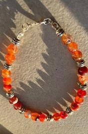 Agata arancione bracciale