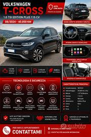 VOLKSWAGEN T CROSS  1.0  TSI EDITION PLUS  115  CV