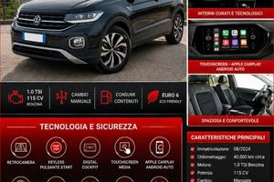 VOLKSWAGEN T CROSS  1.0  TSI EDITION PLUS  115  CV