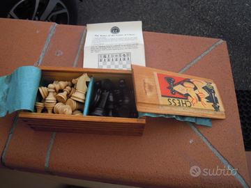 Scatola gioco scacchi Chess Vintage