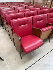 Poltrone da teatro Vintage bordeaux