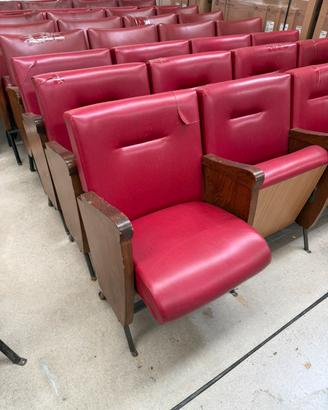 Poltrone da teatro Vintage bordeaux