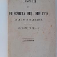 Filosofia del diritto Prisco ed.napoletana 1872