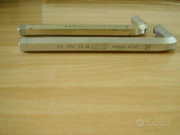 2 chiavi esagonali n. 10 chrom vanadium beta n. 9