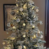 Albero di Natale innevato 180 cm