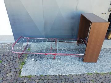 Mobile letto singolo a scomparsa 