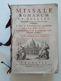 Libro antico_Missale Romanum, 1786