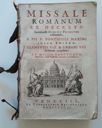 Libro antico_Missale Romanum, 1786