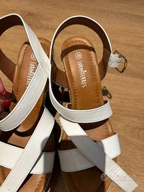 Zeppe bianche 39 tacco 10