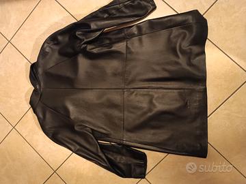 Giacca lunga pelle vintage