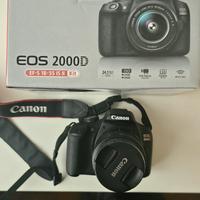 Fotocamera Canon EOS 2000D + Obiettivo 18-55mm