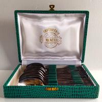 Cucchiaini Vintage Le Mondial Art Deco 1970 Argent