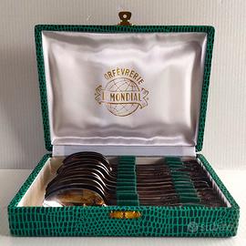 Cucchiaini Vintage Le Mondial Art Deco 1970 Argent