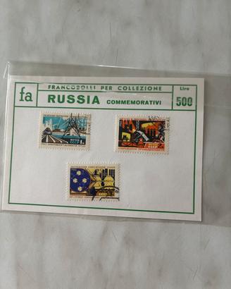 Francobolli russia commemorativi 1965
