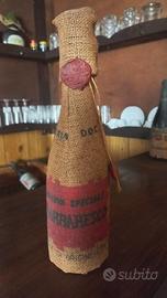 barbaresco bottiglia nella iuta 1971