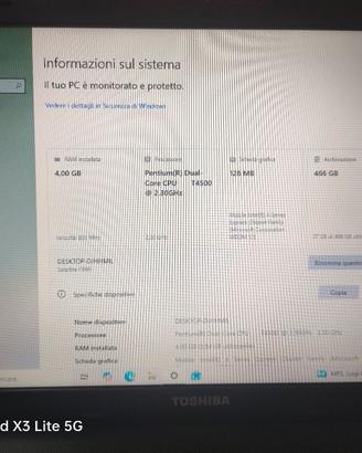 Laptop Toshiba 15.6" | Kit Completo: Borsa + Mouse