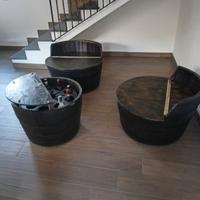 salottino completo poltrona tavolino