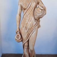 Statua decorativa donna con anfore