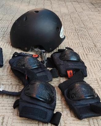 Protezioni skate monopattino pattini per bambino/a