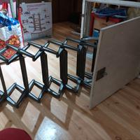 scala retrattile in alluminio con botola
