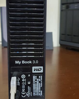 WD Book Hard Disk Esterno, 1 TB, USB 3.0, Nero