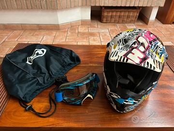 Casco HJC Motocross/Motard con occhiali