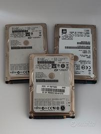 Lotto 3 Hard disk Meccanici usati e funzionanti 