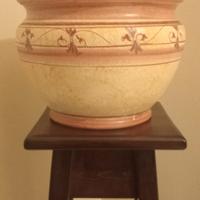 vaso fatto e decorato a mano 