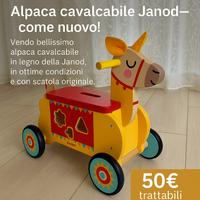 Alpaca cavalcabile Janod