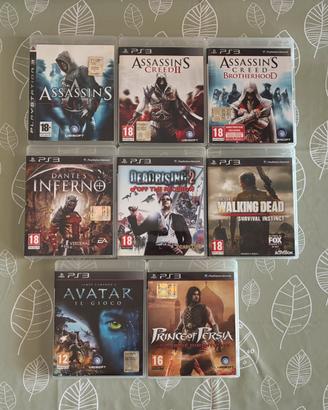 8 giochi PS3 - nuovi, in confezione originale